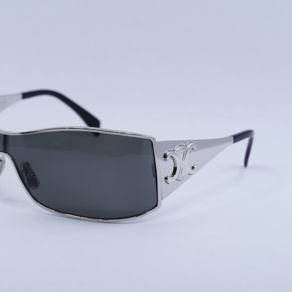 ?️ New Celine CL40283U 16A Sunglasses - Silver Frame, Grey Lenses main image 7